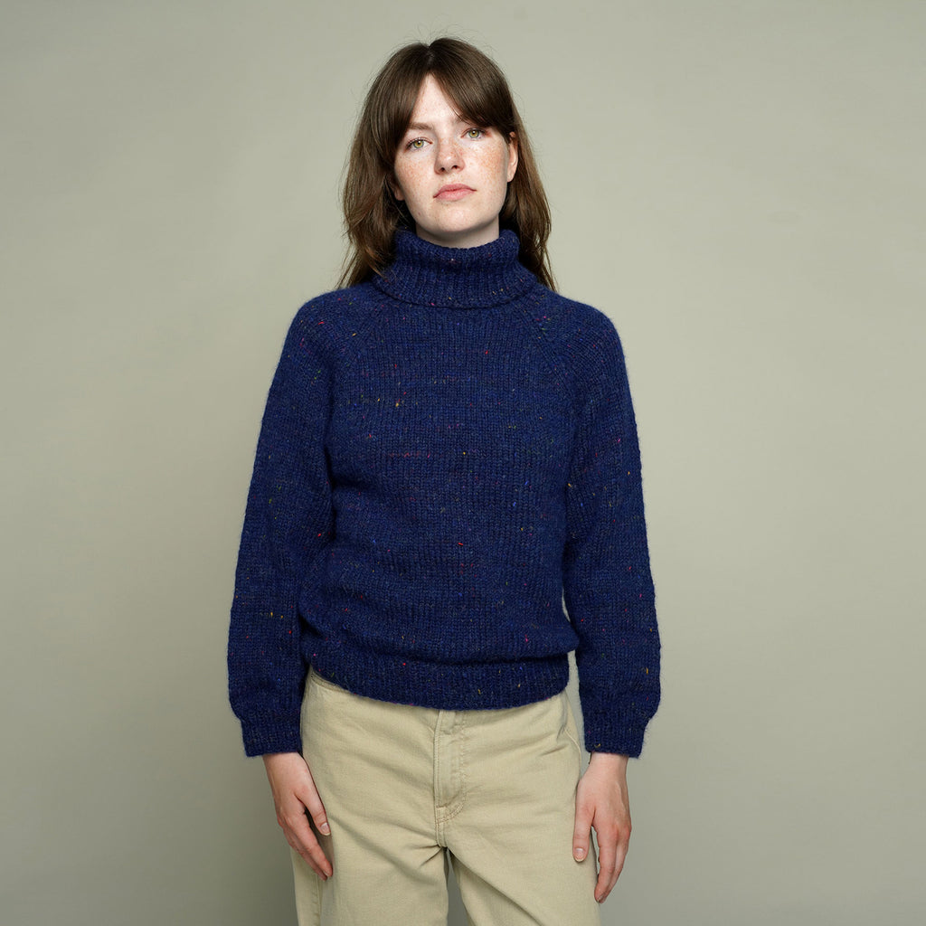 OPSKRIFT: Hamnö Strik Sweater Høj hals