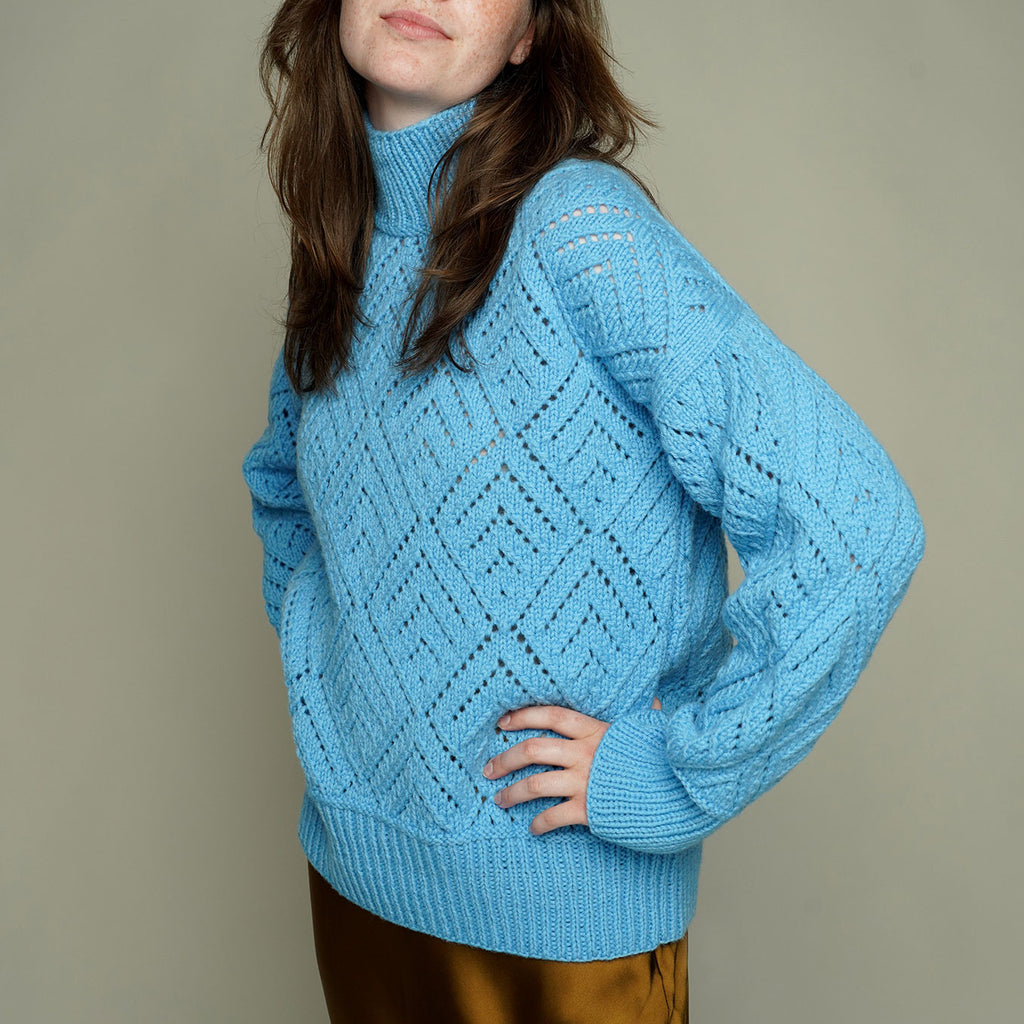 OPSKRIFT: Vanna Strik Sweater Lace